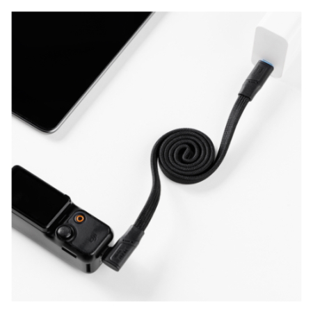 SmallRig 5615 - przewód, magnetycznie zwijany kabel USB-C prosty do kątowy - przykład użycia